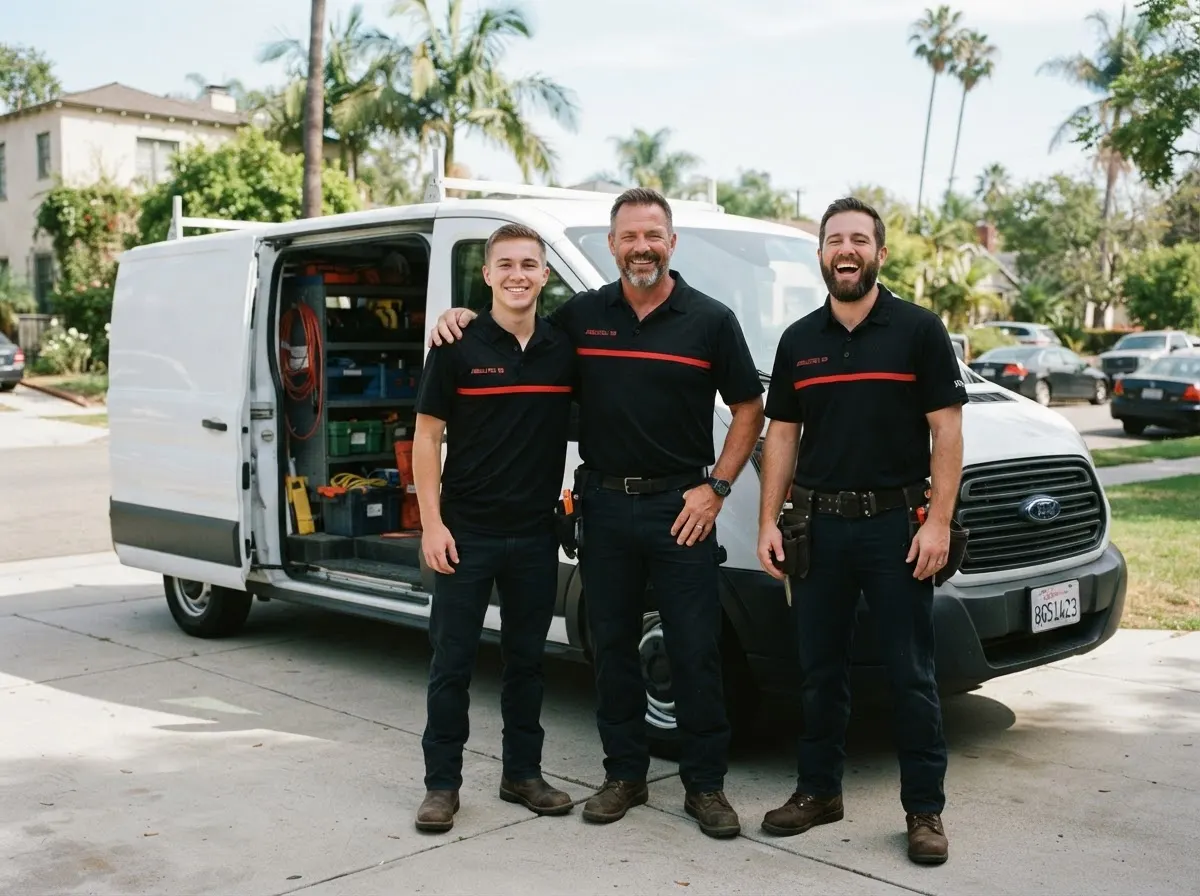 The WireCraft Electrical team, electrician in los angeles, CA